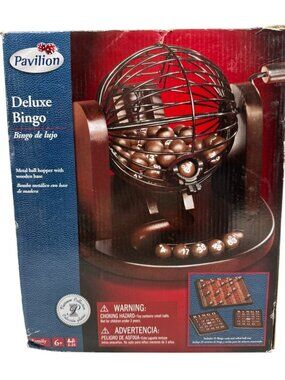 pavilion deluxe bingo family game 2012 ages 6+ 2 to 25 players READ NEW